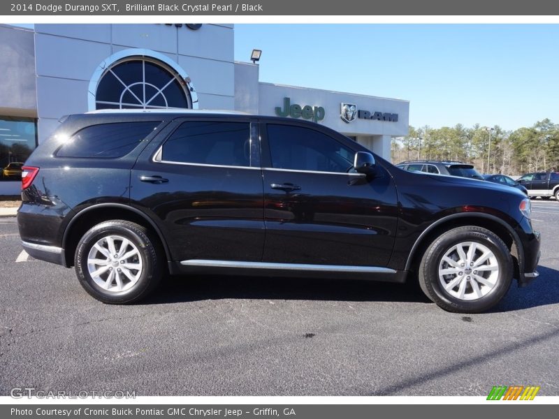 Brilliant Black Crystal Pearl / Black 2014 Dodge Durango SXT