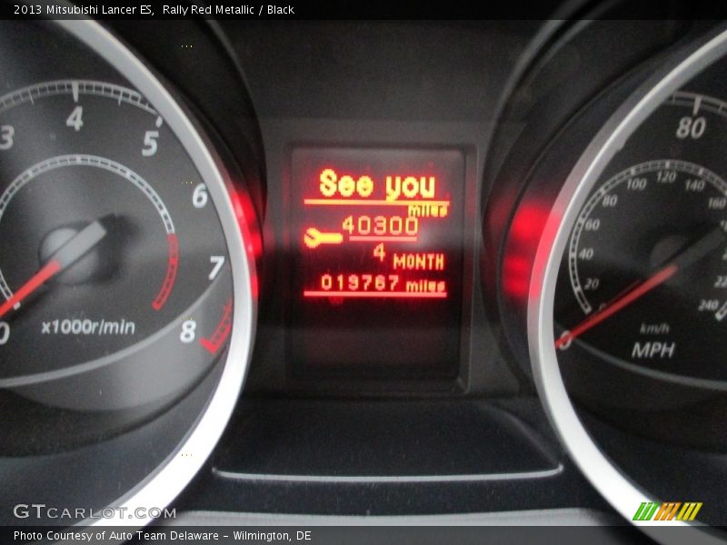 Rally Red Metallic / Black 2013 Mitsubishi Lancer ES