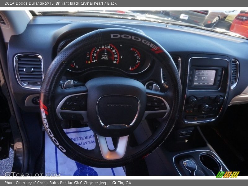 Brilliant Black Crystal Pearl / Black 2014 Dodge Durango SXT
