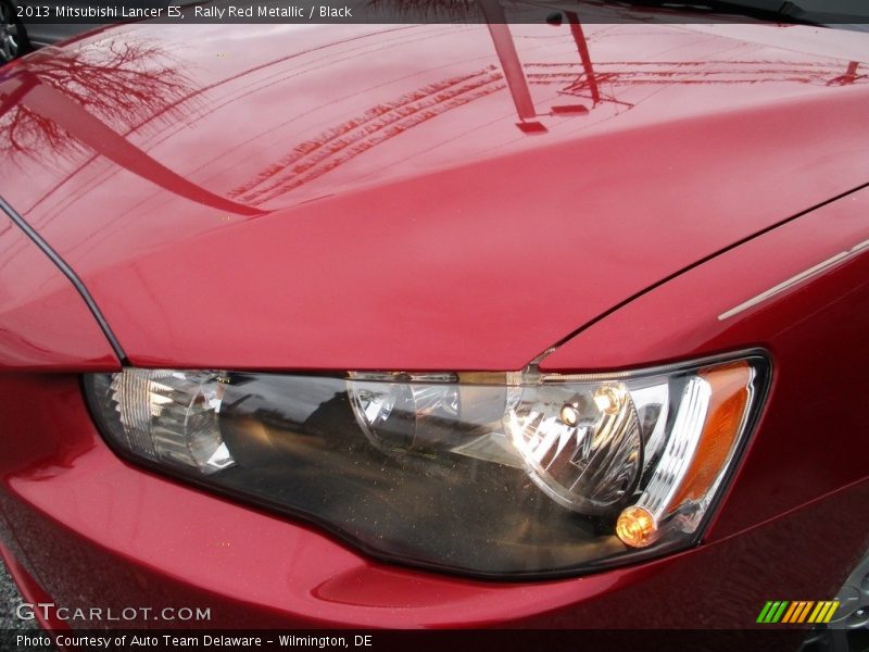 Rally Red Metallic / Black 2013 Mitsubishi Lancer ES
