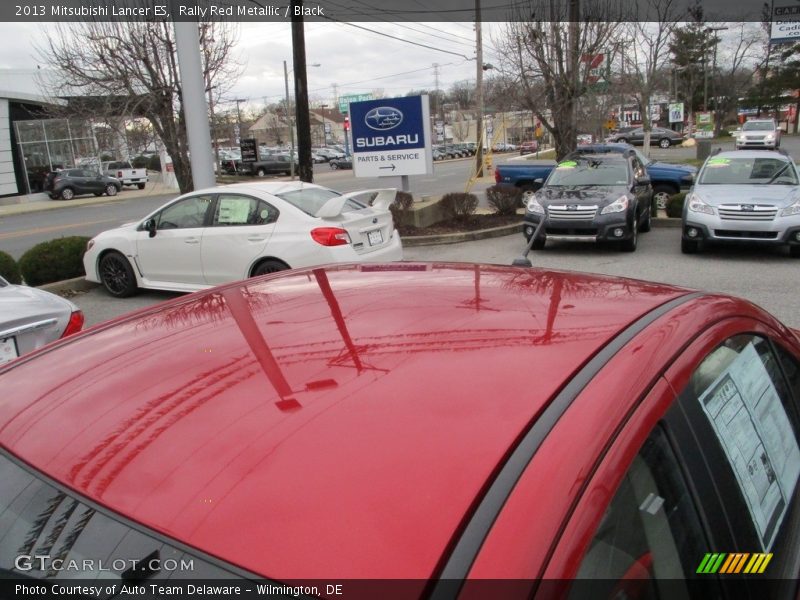 Rally Red Metallic / Black 2013 Mitsubishi Lancer ES