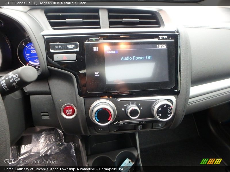 Aegean Blue Metallic / Black 2017 Honda Fit EX