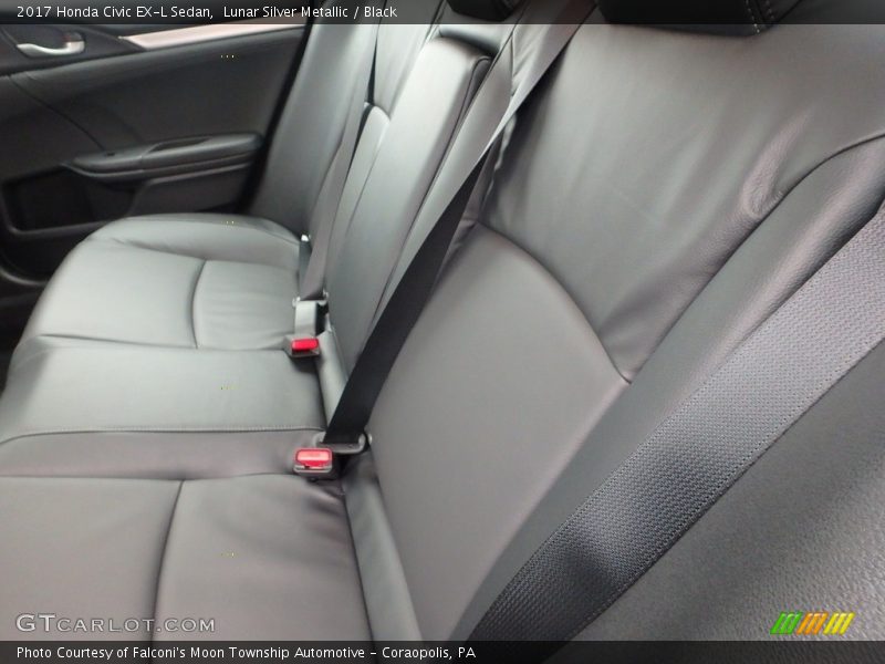 Lunar Silver Metallic / Black 2017 Honda Civic EX-L Sedan
