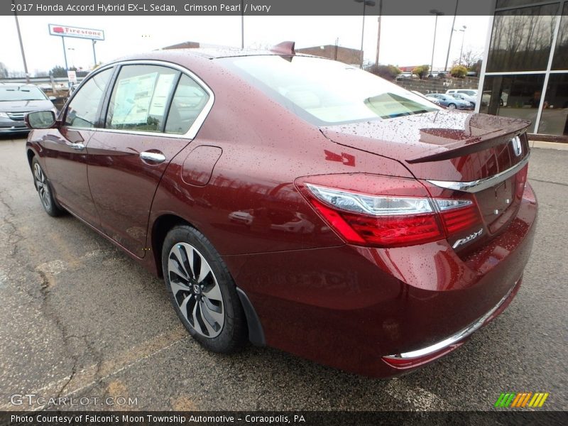 Crimson Pearl / Ivory 2017 Honda Accord Hybrid EX-L Sedan
