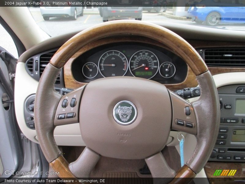 Platinum Metallic / Champagne 2004 Jaguar X-Type 3.0