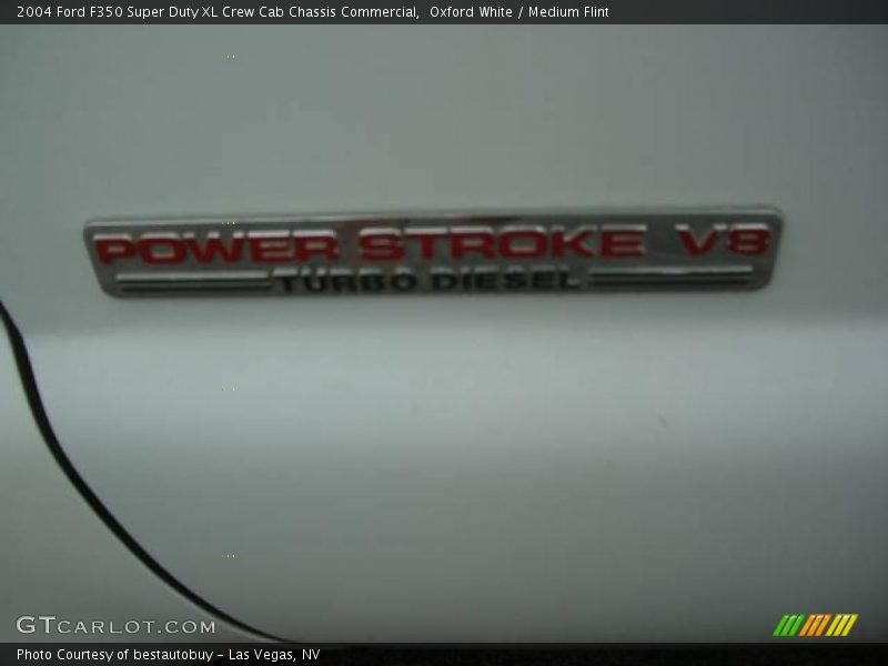 Oxford White / Medium Flint 2004 Ford F350 Super Duty XL Crew Cab Chassis Commercial