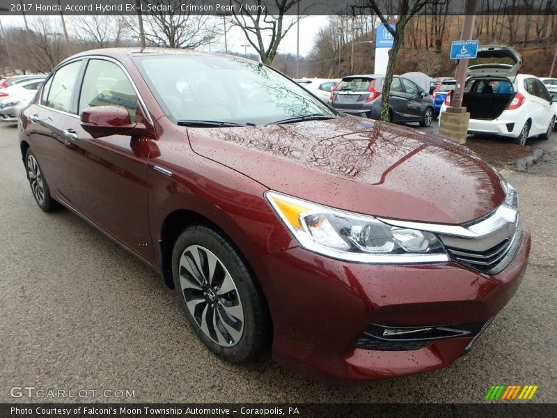 Crimson Pearl / Ivory 2017 Honda Accord Hybrid EX-L Sedan