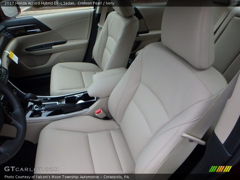 Crimson Pearl / Ivory 2017 Honda Accord Hybrid EX-L Sedan