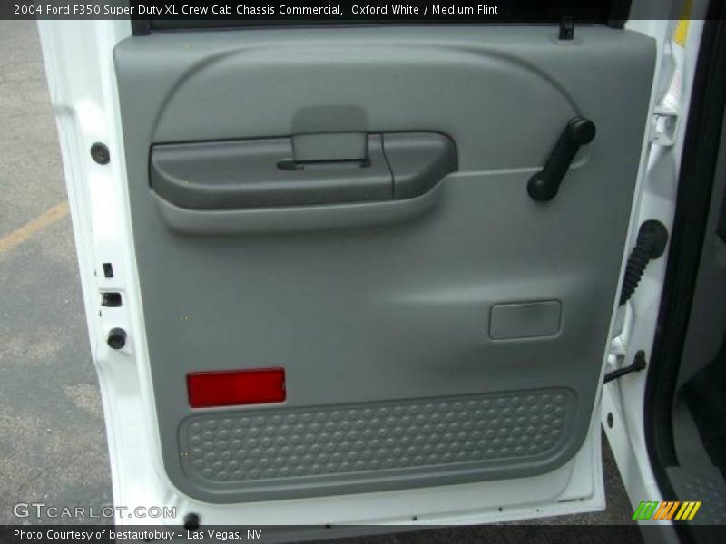 Oxford White / Medium Flint 2004 Ford F350 Super Duty XL Crew Cab Chassis Commercial