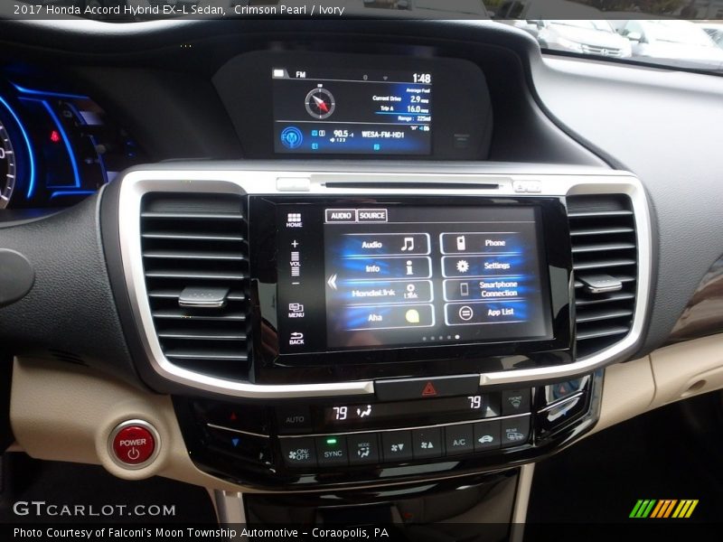 Crimson Pearl / Ivory 2017 Honda Accord Hybrid EX-L Sedan