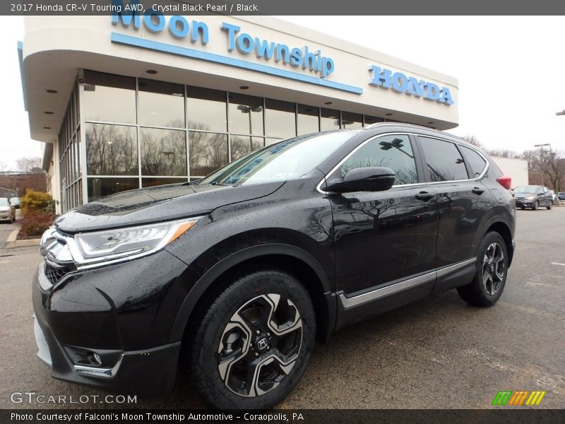 Crystal Black Pearl / Black 2017 Honda CR-V Touring AWD