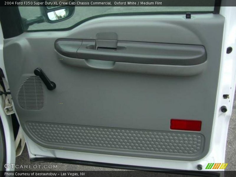Oxford White / Medium Flint 2004 Ford F350 Super Duty XL Crew Cab Chassis Commercial