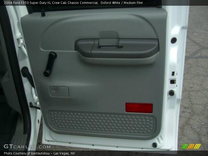 Oxford White / Medium Flint 2004 Ford F350 Super Duty XL Crew Cab Chassis Commercial