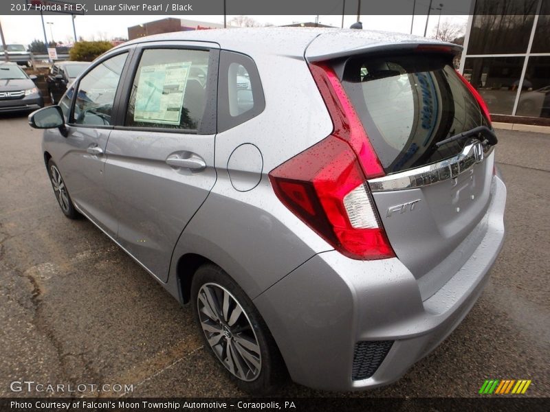 Lunar Silver Pearl / Black 2017 Honda Fit EX