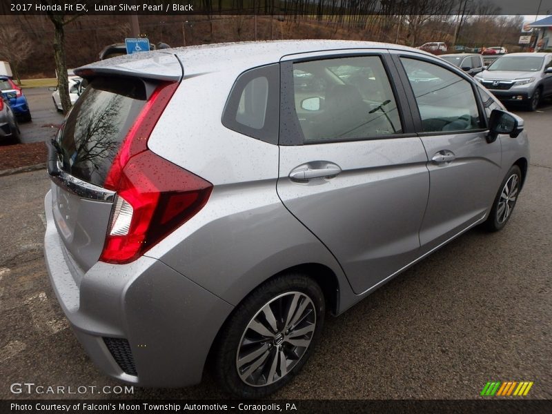 Lunar Silver Pearl / Black 2017 Honda Fit EX