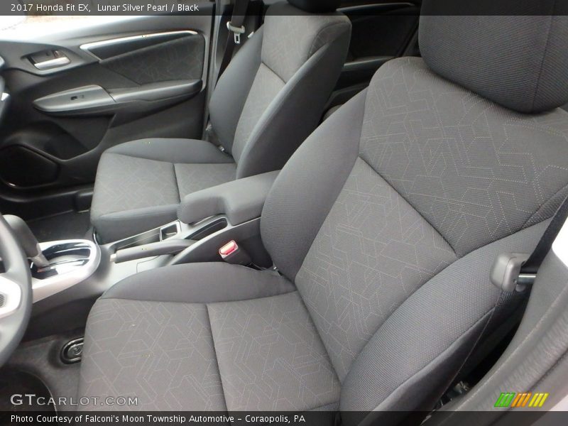 Lunar Silver Pearl / Black 2017 Honda Fit EX