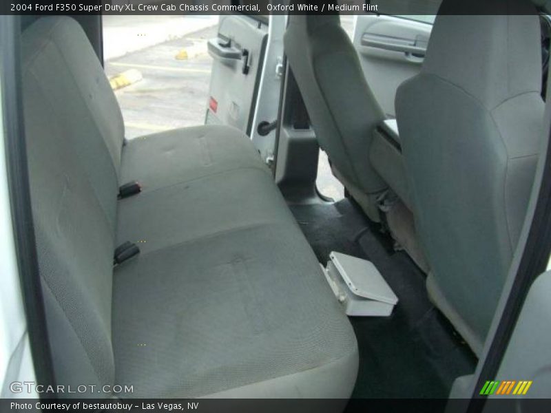 Oxford White / Medium Flint 2004 Ford F350 Super Duty XL Crew Cab Chassis Commercial