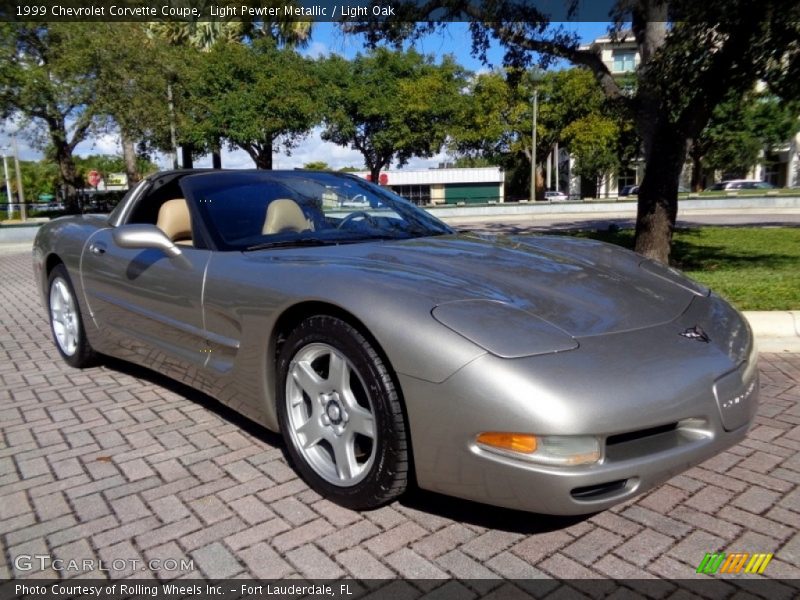 Light Pewter Metallic / Light Oak 1999 Chevrolet Corvette Coupe