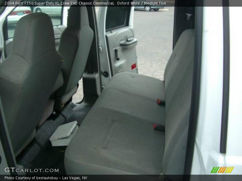 Oxford White / Medium Flint 2004 Ford F350 Super Duty XL Crew Cab Chassis Commercial