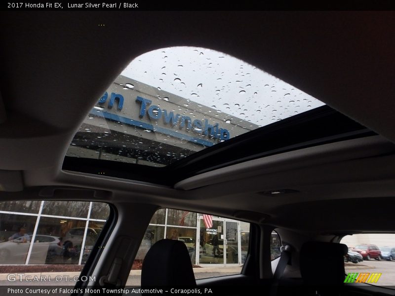 Lunar Silver Pearl / Black 2017 Honda Fit EX