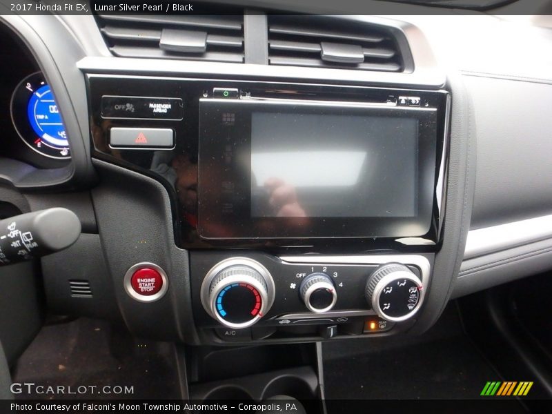 Lunar Silver Pearl / Black 2017 Honda Fit EX