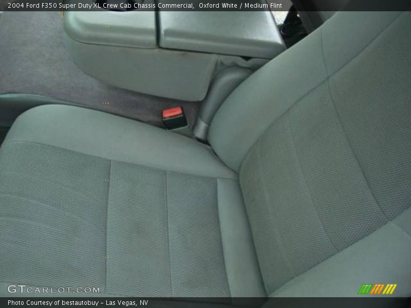 Oxford White / Medium Flint 2004 Ford F350 Super Duty XL Crew Cab Chassis Commercial