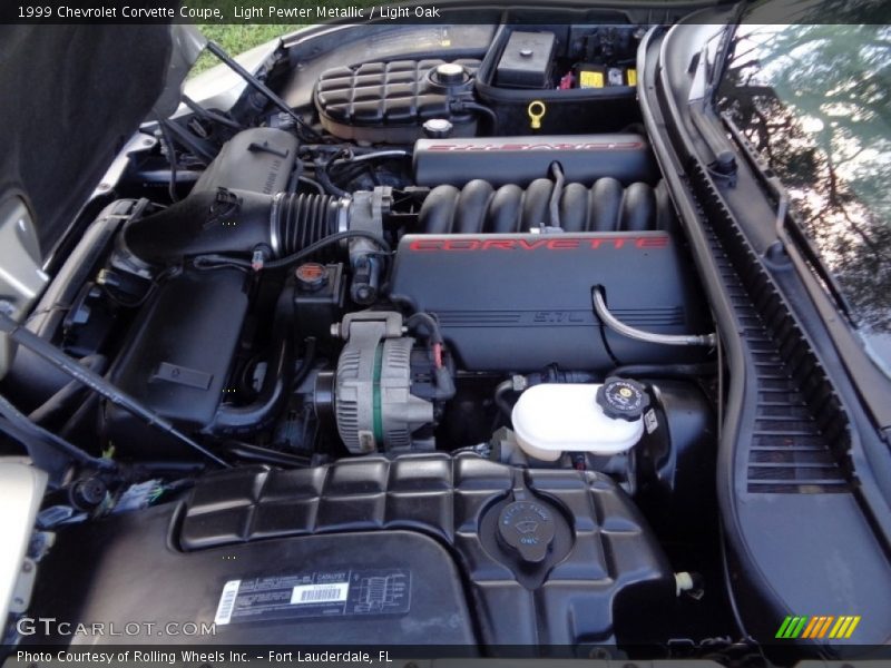 Light Pewter Metallic / Light Oak 1999 Chevrolet Corvette Coupe