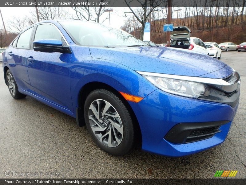 Front 3/4 View of 2017 Civic EX Sedan