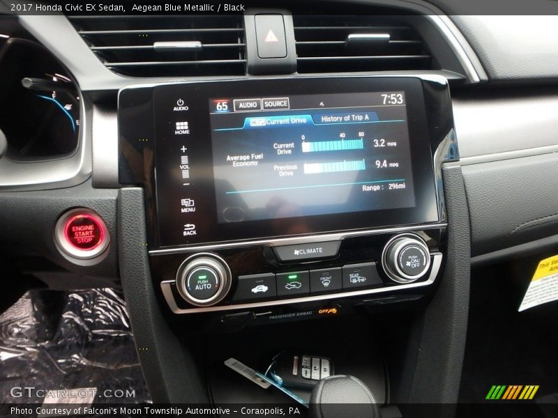 Controls of 2017 Civic EX Sedan