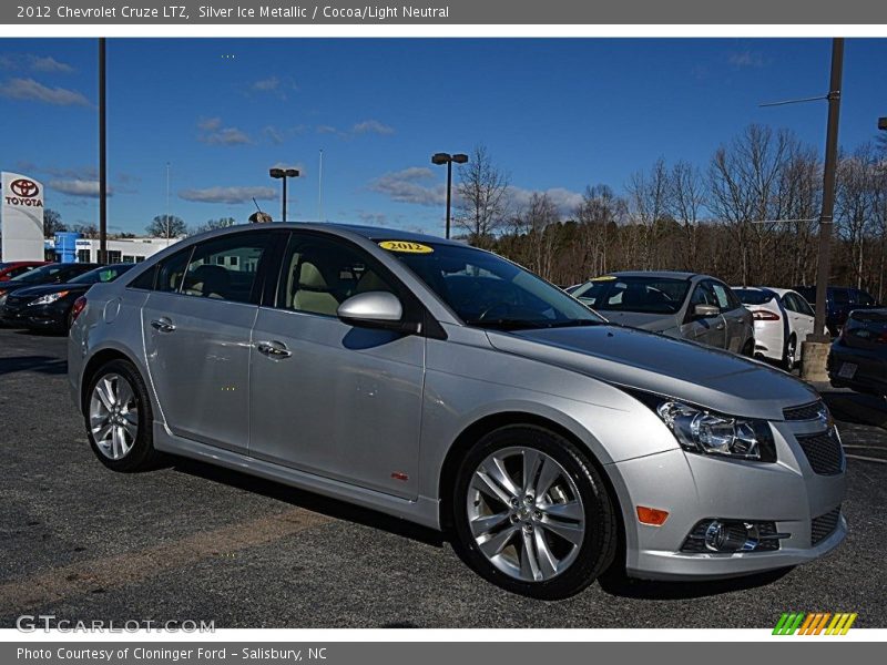 Silver Ice Metallic / Cocoa/Light Neutral 2012 Chevrolet Cruze LTZ
