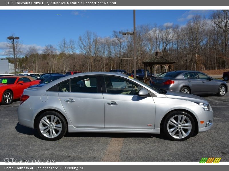 Silver Ice Metallic / Cocoa/Light Neutral 2012 Chevrolet Cruze LTZ