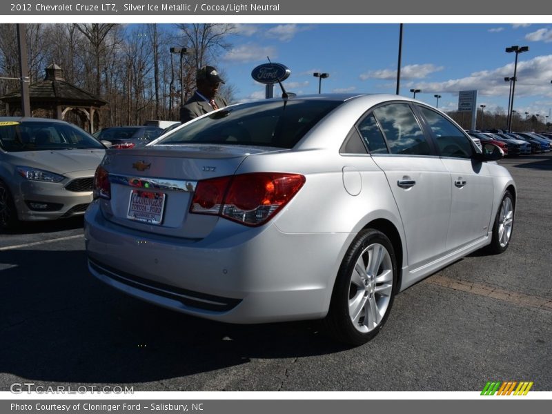 Silver Ice Metallic / Cocoa/Light Neutral 2012 Chevrolet Cruze LTZ