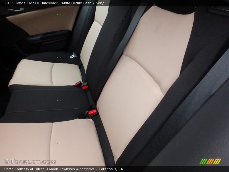 White Orchid Pearl / Ivory 2017 Honda Civic LX Hatchback