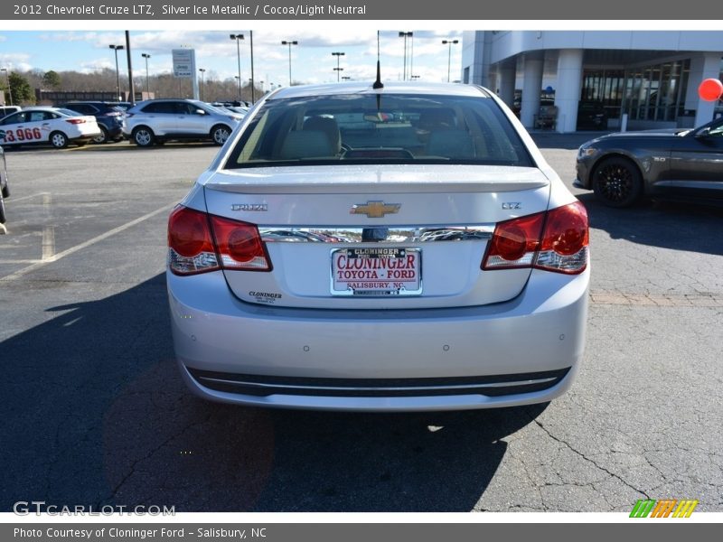 Silver Ice Metallic / Cocoa/Light Neutral 2012 Chevrolet Cruze LTZ