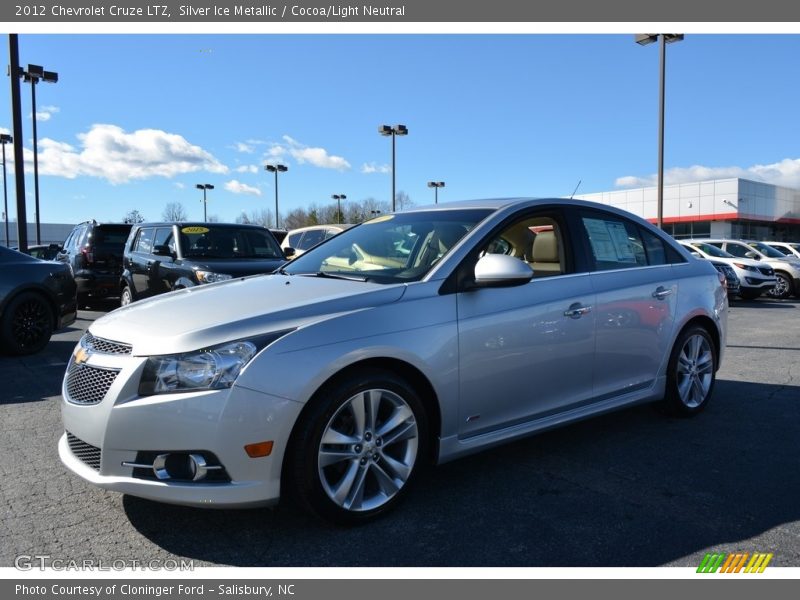 Silver Ice Metallic / Cocoa/Light Neutral 2012 Chevrolet Cruze LTZ
