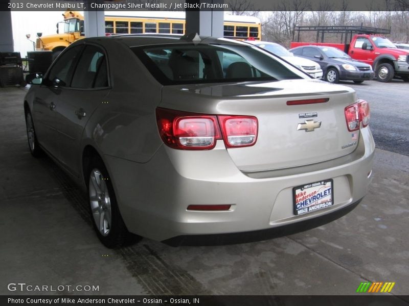 Champagne Silver Metallic / Jet Black/Titanium 2013 Chevrolet Malibu LT