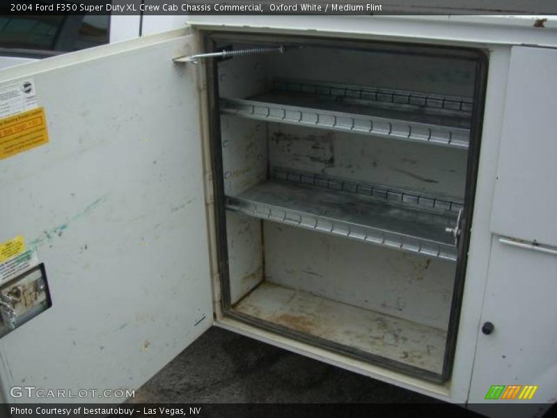 Oxford White / Medium Flint 2004 Ford F350 Super Duty XL Crew Cab Chassis Commercial