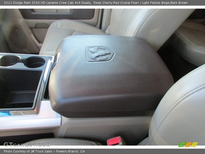 Deep Cherry Red Crystal Pearl / Light Pebble Beige/Bark Brown 2011 Dodge Ram 3500 HD Laramie Crew Cab 4x4 Dually