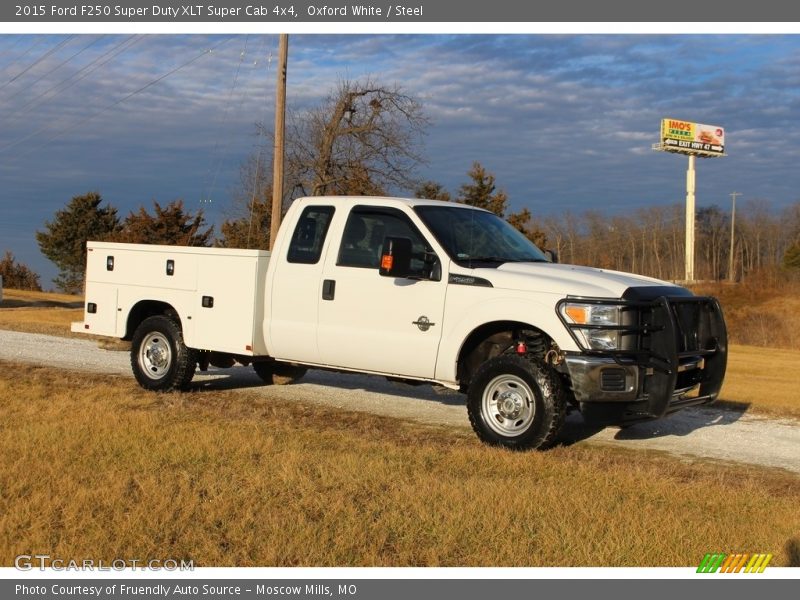 Oxford White / Steel 2015 Ford F250 Super Duty XLT Super Cab 4x4