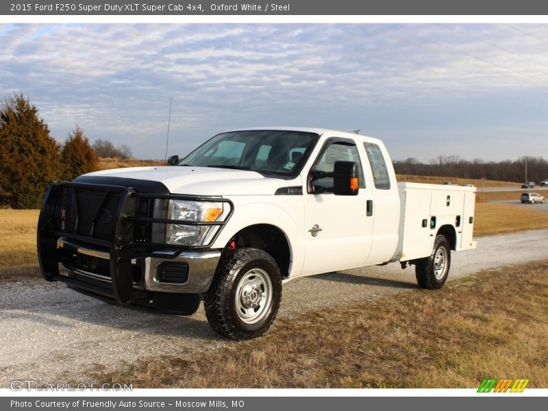 Oxford White / Steel 2015 Ford F250 Super Duty XLT Super Cab 4x4