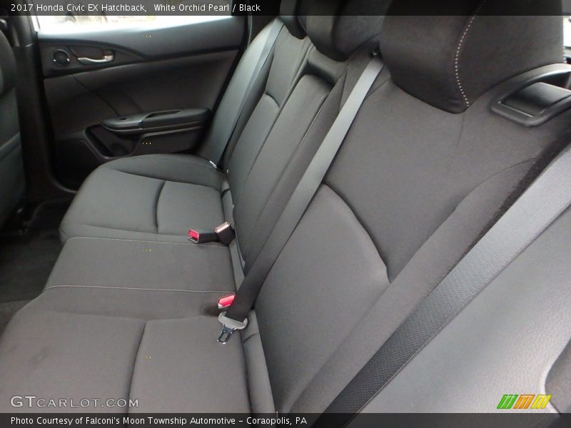 White Orchid Pearl / Black 2017 Honda Civic EX Hatchback
