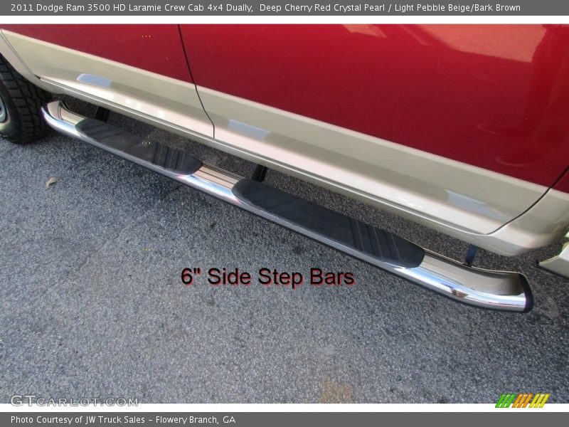 Deep Cherry Red Crystal Pearl / Light Pebble Beige/Bark Brown 2011 Dodge Ram 3500 HD Laramie Crew Cab 4x4 Dually