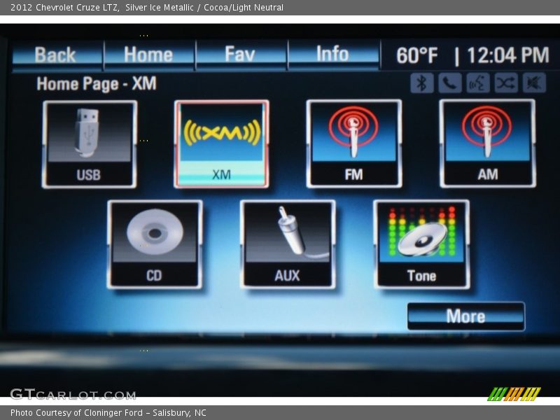 Silver Ice Metallic / Cocoa/Light Neutral 2012 Chevrolet Cruze LTZ