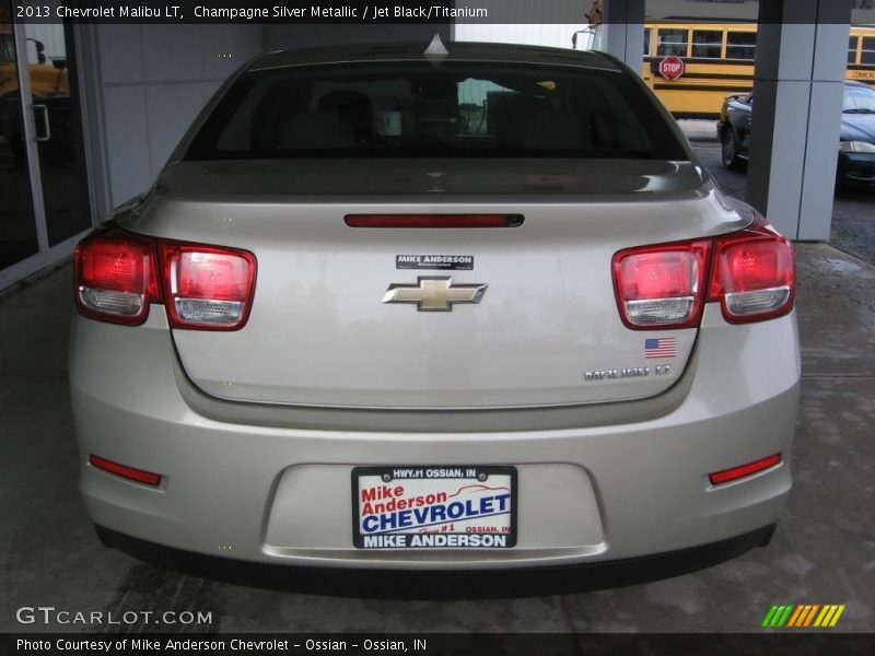 Champagne Silver Metallic / Jet Black/Titanium 2013 Chevrolet Malibu LT