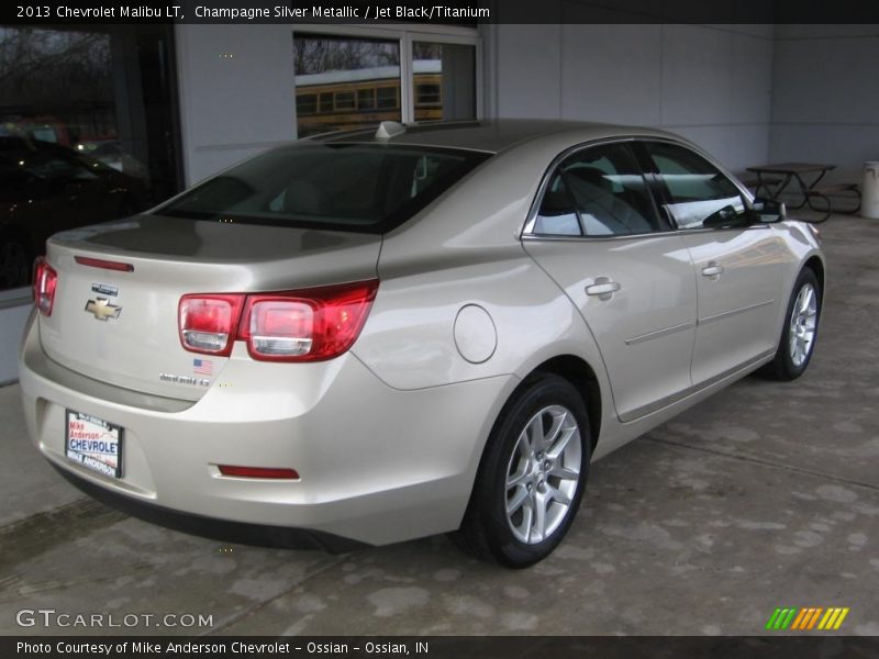 Champagne Silver Metallic / Jet Black/Titanium 2013 Chevrolet Malibu LT