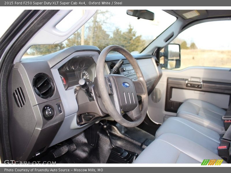 Oxford White / Steel 2015 Ford F250 Super Duty XLT Super Cab 4x4