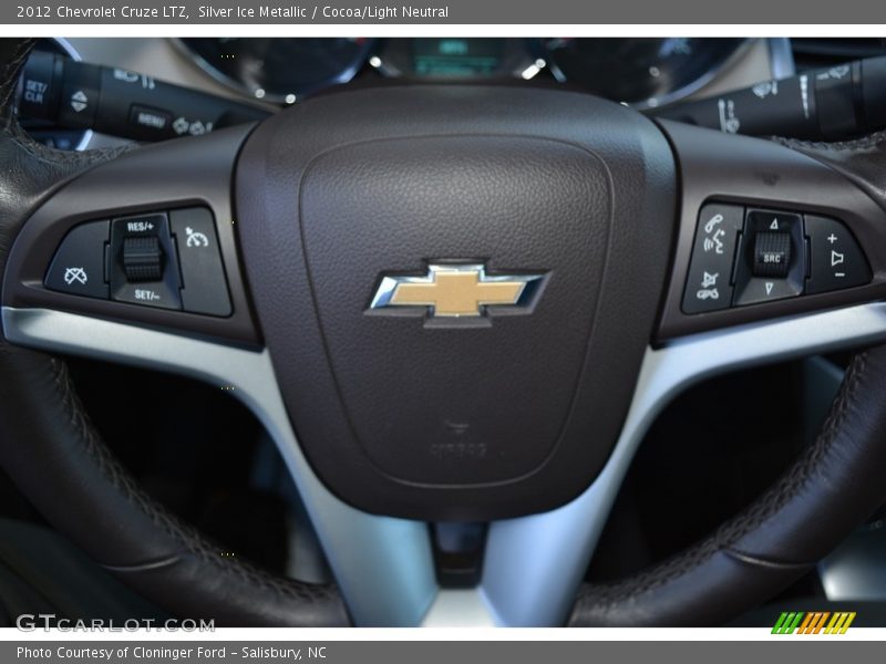 Silver Ice Metallic / Cocoa/Light Neutral 2012 Chevrolet Cruze LTZ