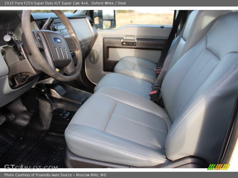 Oxford White / Steel 2015 Ford F250 Super Duty XLT Super Cab 4x4