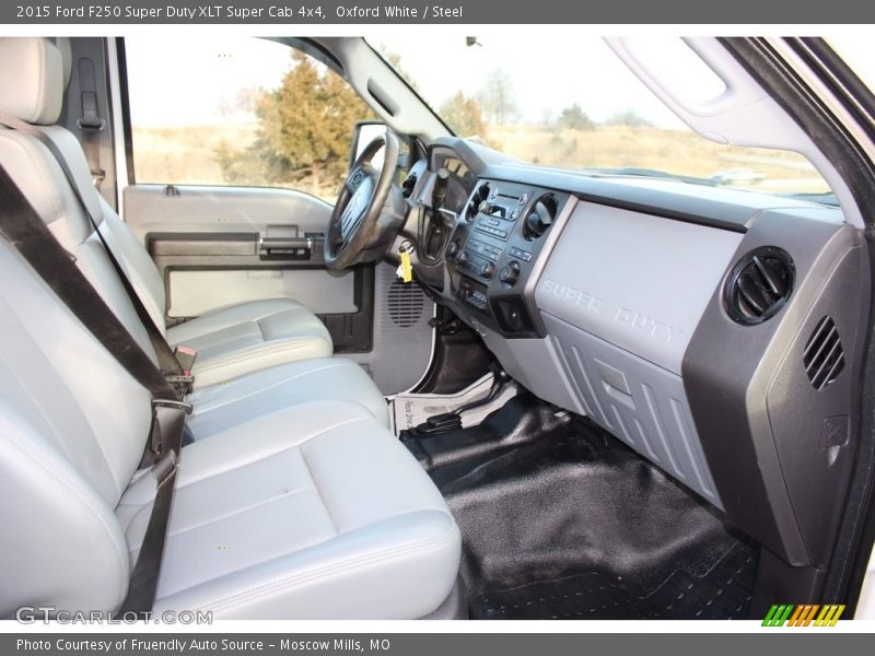 Oxford White / Steel 2015 Ford F250 Super Duty XLT Super Cab 4x4