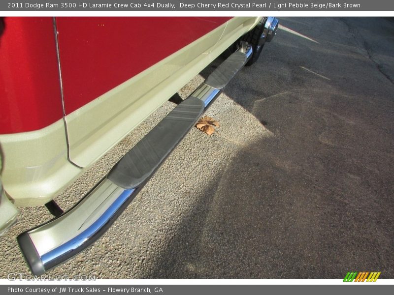 Deep Cherry Red Crystal Pearl / Light Pebble Beige/Bark Brown 2011 Dodge Ram 3500 HD Laramie Crew Cab 4x4 Dually